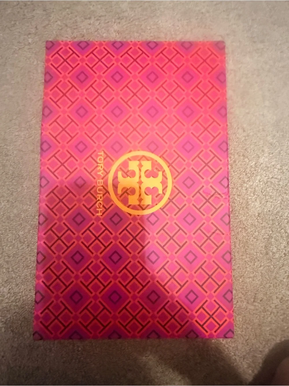 Tory Burch Gold Metallic Logo Thong Sandals